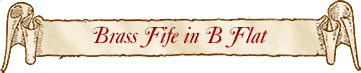 Brass Fife in B Flat